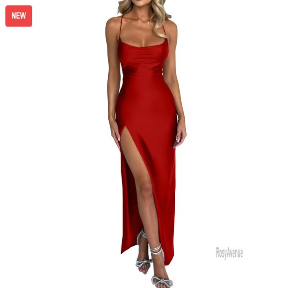 red bodycon dress with split Lace Trim Split Hem Velvet Bodycon Dress – K MOMO